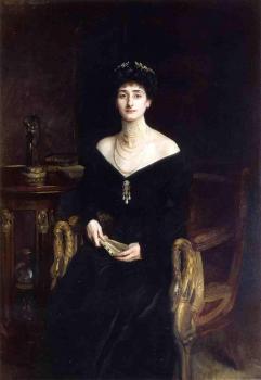 約翰 辛格 薩金特 Portrait of Mrs Ernest G Raphael, nee Florence Cecilia Sassoon
